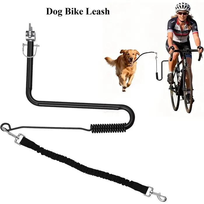 Laisse de vélo mains libres avec attache élastique antichoc pour chiens de toutes tailles occasions spéciales randonnées courses à pied sécurité visibilité nocturne