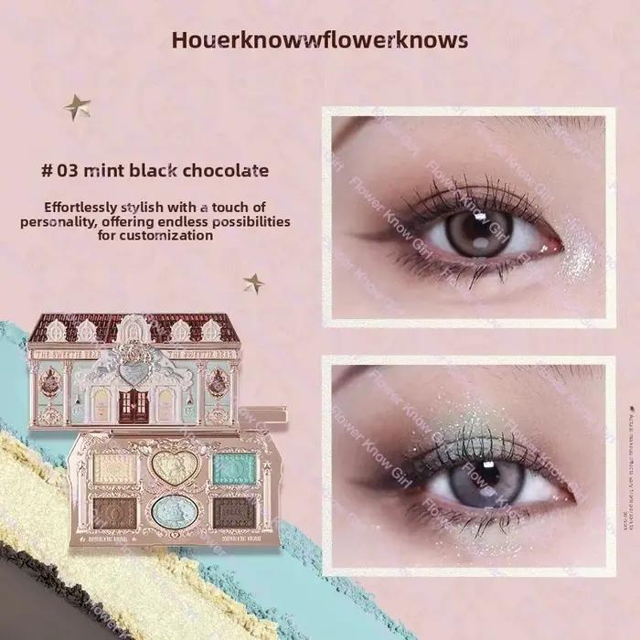 Flowerkaren fraise Cupidon Collection Palette de teint du visage Blush fard à paupières surligneur fleur savoir