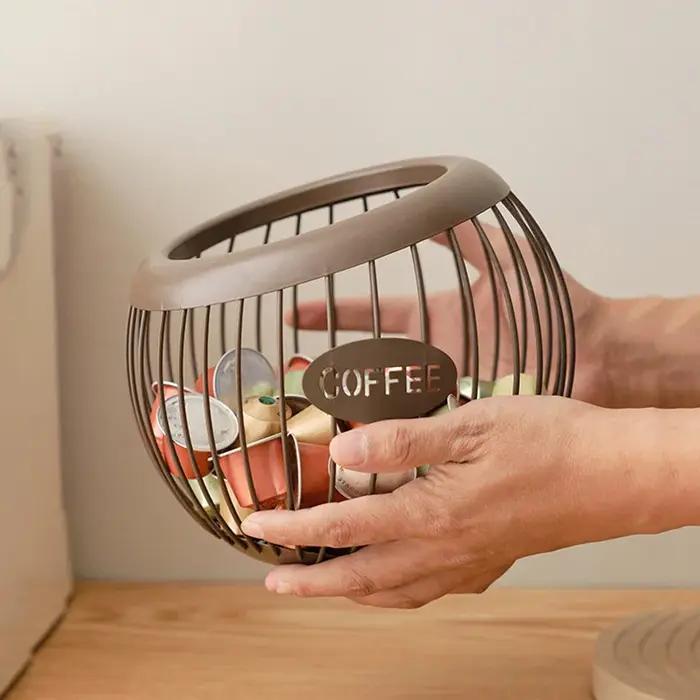 Organisateur créatif de capsules de café en fer, 1 pièce, support de stockage de collations aux frui