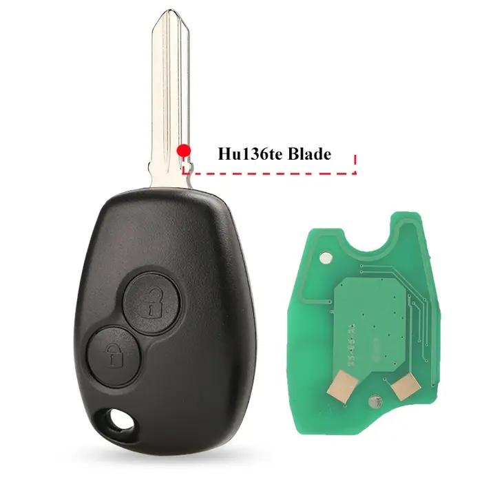 Jingyuqin 2BTN clé à distance pour Renault Duster Modus Clio 3 Twingo DACIA Logan Sandero Kangoo 433MHz PCF7946 PCF7947