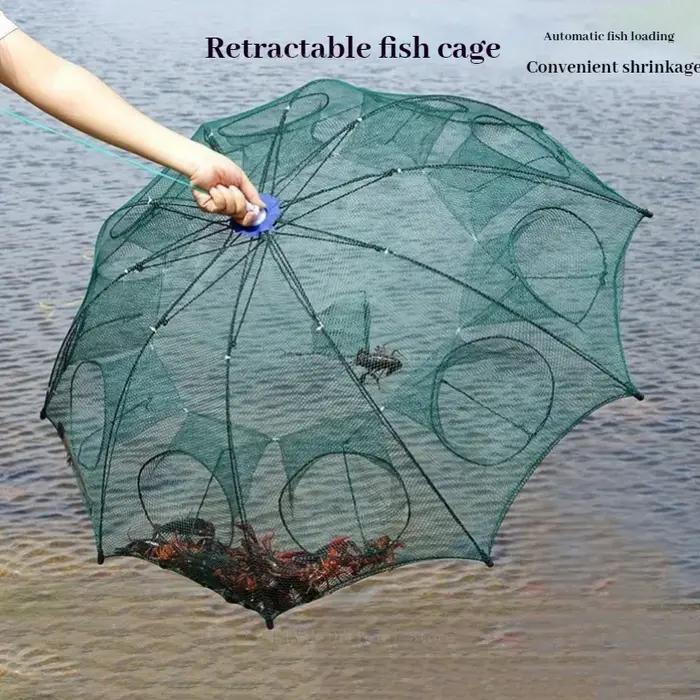 Filet de lancer pliable en monofilament hexagonal pour pêche de petites tailles poissons écrevisses crevettes et autres trésors aquatiques occasions spéciales