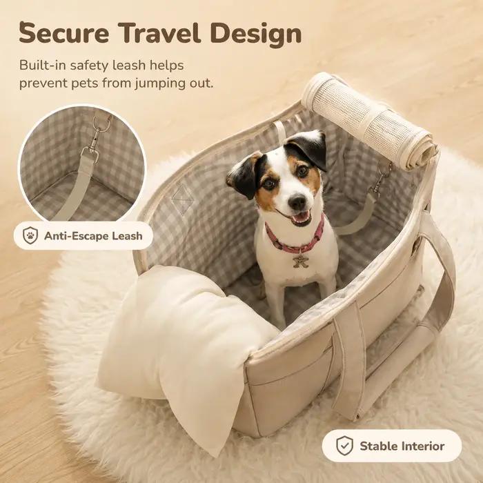 Sac à dos latéral pour chat et petits chiens, sac à bandoulière en plein air pour animaux de compagnie, confortable pour chats sortants et petites races