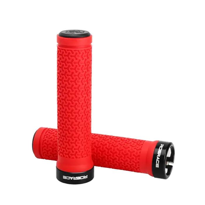 Poignées de guidon riderace antidérapantes en alliage d'aluminium et caoutchouc pour vélos de montagne MTB occasions spéciales à offrir