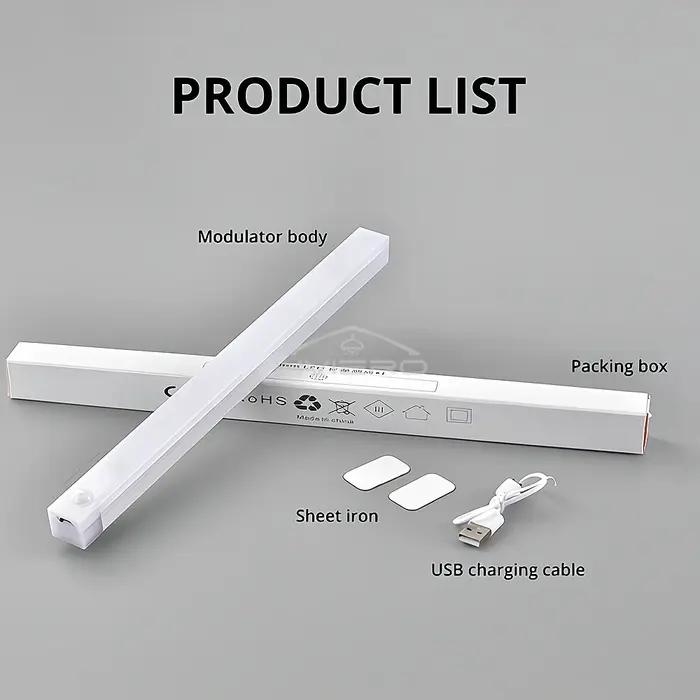 Veilleuses rechargeables avec capteur de mouvement Usb, pour décoration de chambre, placard de maiso