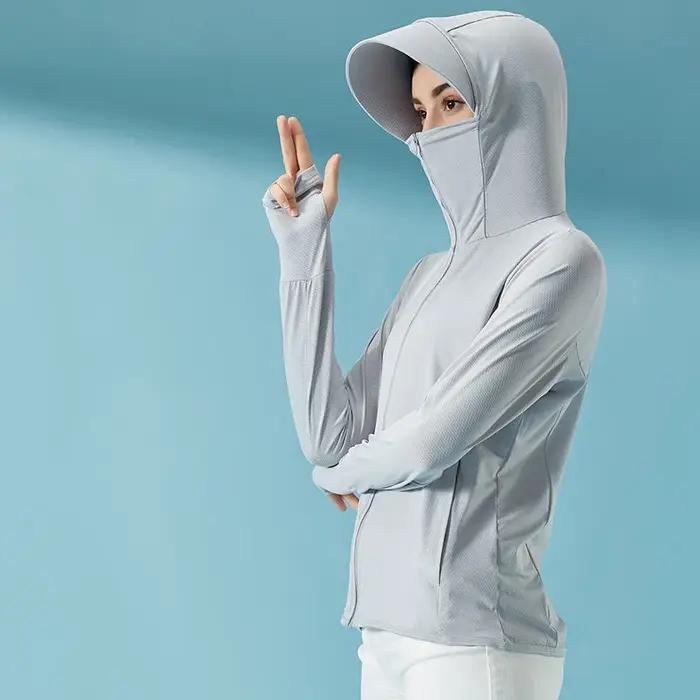 Vêtements de pêche d'été pour femmes protection solaire anti-uv upf 50+ respirants randonnée sports de plein air maillot de pêche