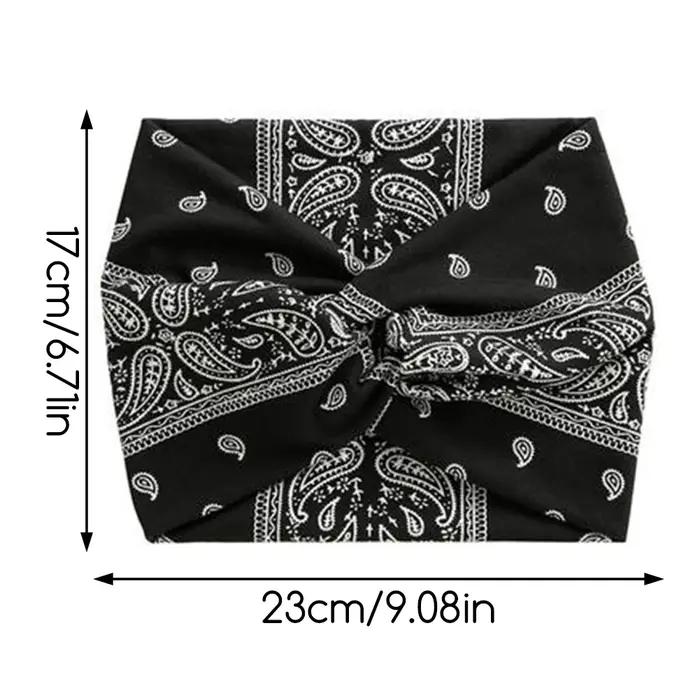 Bandons larges torsadés pour femmes Extra Large Turban Workout Band Band Fashion Yoga Bands Boho Twi