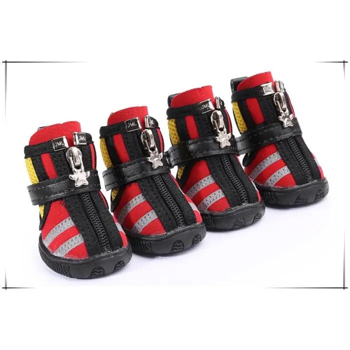 Chaussures pour chien JIAMEILE à rayures réfléchissantes