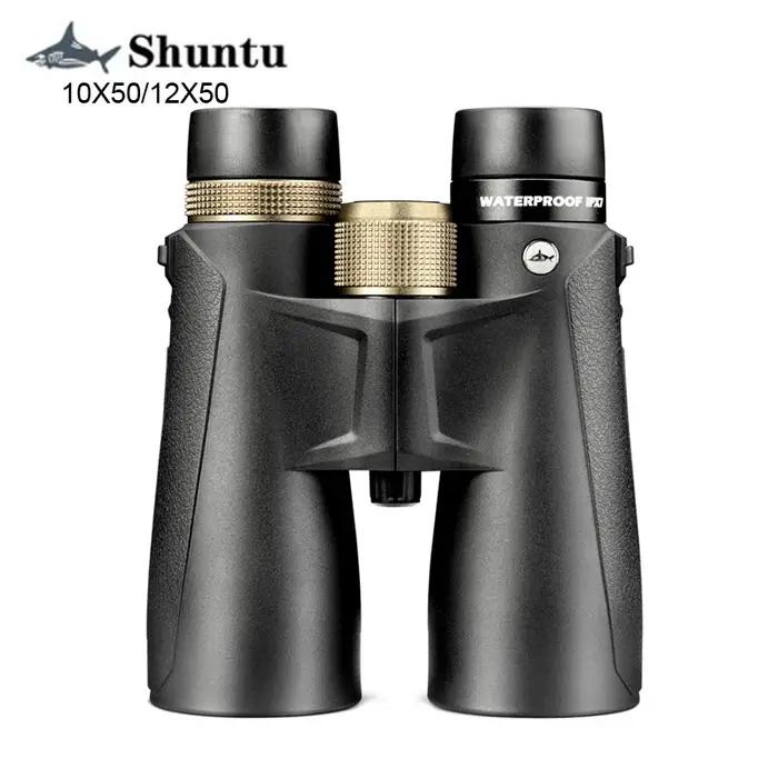 Jumelles Shuntu 10x50 12x50 longue portée professionnelles étanches IPX7 BAK4 FMC chasse observation