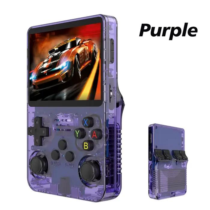 Console de jeux vidéo portable R36S 128G avec écran IPS 3,5 pouces - Rétro gaming Linux 64GB jeux