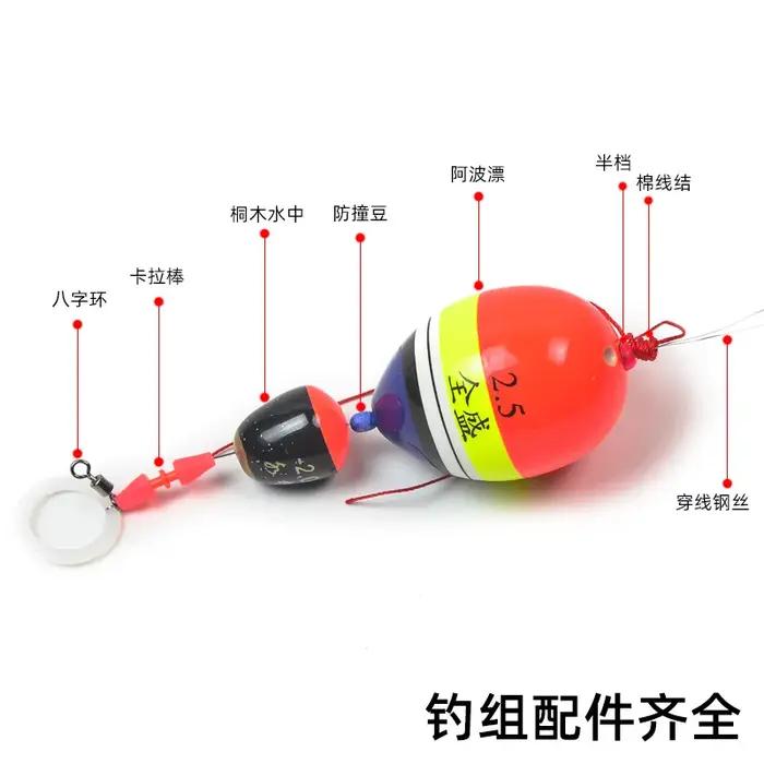 Bouée de pêche Shore Rock Awa plate-forme ABS Swim Bobber Fortune Paulownia bois plombs balle Kit océan pêche flotteur