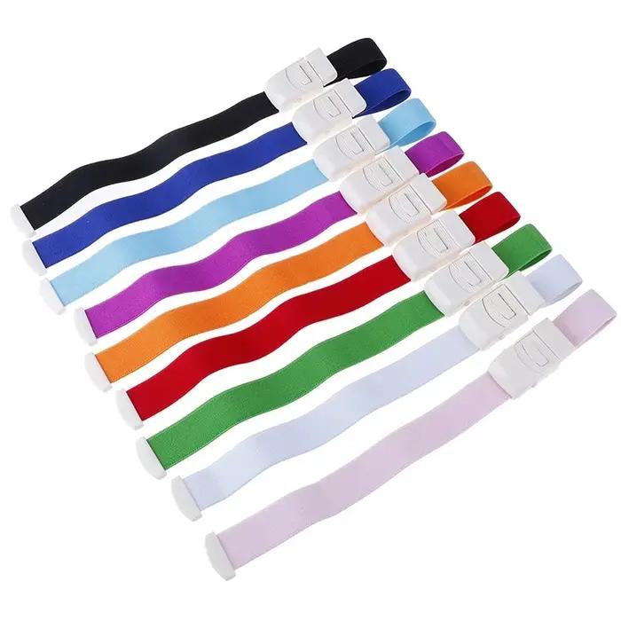 Ceinture de garrot médicale pour chats et sportifs, première aide pratique et rapide pour urgences et soins musculaires, bretelles et supports en matériau composite, disponible en diverses couleurs