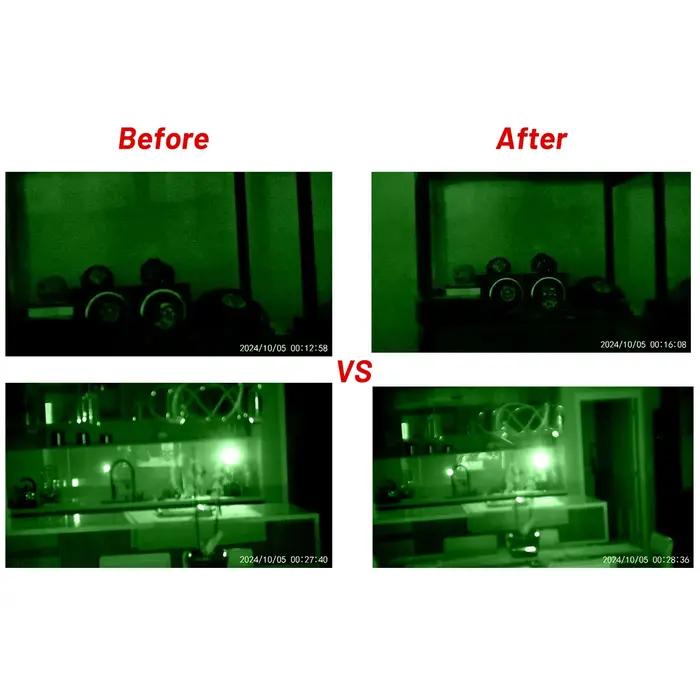 Objectif grand angle 55mm NVG30 pour vision nocturne monocular télescope champ 50° FOV ajout