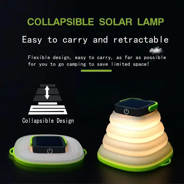 Lampe solaire LED d'extérieur, nouveauté et exotique, lanterne Portable pliable, lampe de Camping, R