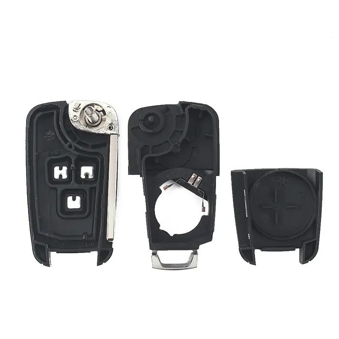 KEYYOU – coque de clé de voiture HU100 pliable, pour Chevrolet Cruze Epica Lova Camaro Impala, 2 3 4
