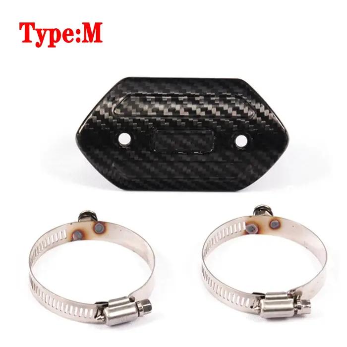 Couvercle de bouclier thermique d'échappement universel pour moto, protection de tuyau de liaison de