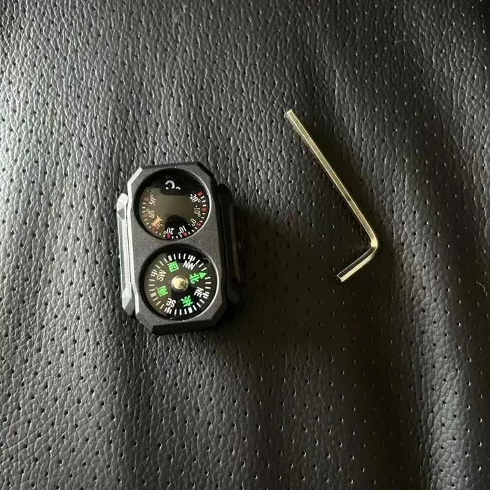 Boussole tactique universelle 20mm avec thermomètre - Outil de précision pour outdoor et SLR416
