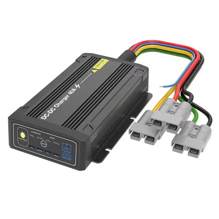 Chargeur cc à cc 12V 24V, véhicule 25a 40a, caravane, camping-car, remorque, Van, RV, batterie, chargeur solaire