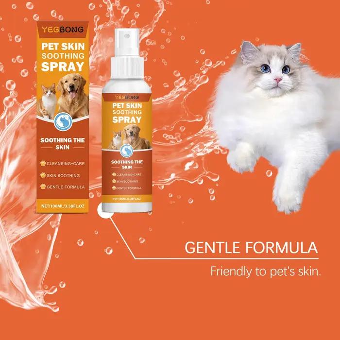 Spray apaisant pour la peau des animaux de compagnie