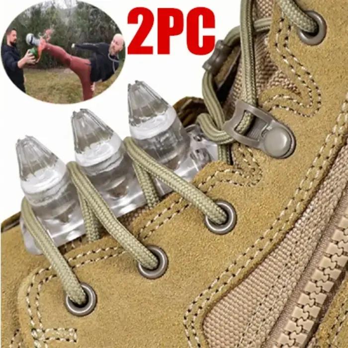 2 pièces chaussures de sécurité pointes auto-défense combat Kuba coup de pied bottes