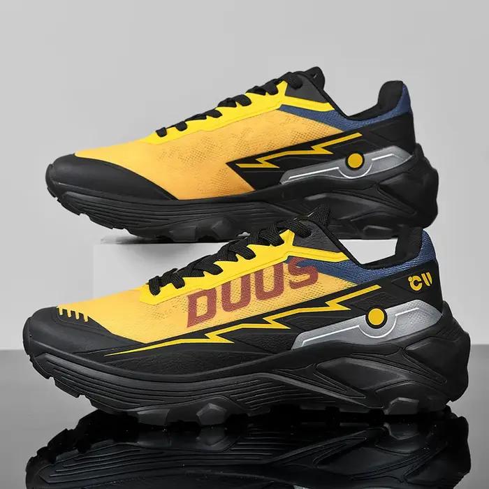 Baskets décontractées pour homme ultra-légères de course et de sport amorties respirantes semelle épaisse en maille pour printemps automne pointure ajustement parfait