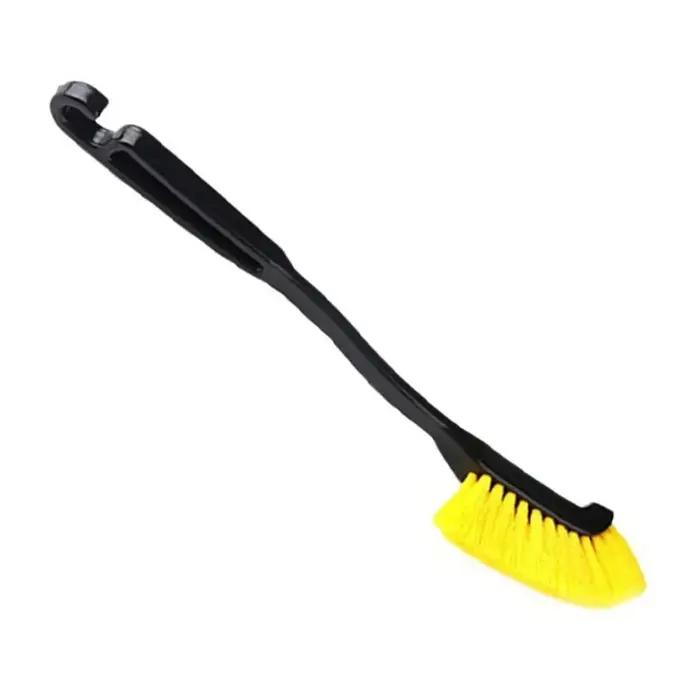 Brosse de jante de roue de voiture, tête incurvée, flexible, camion, moyeu, lavage, livres profonds, nettoyant, outils à main, 1 pièce