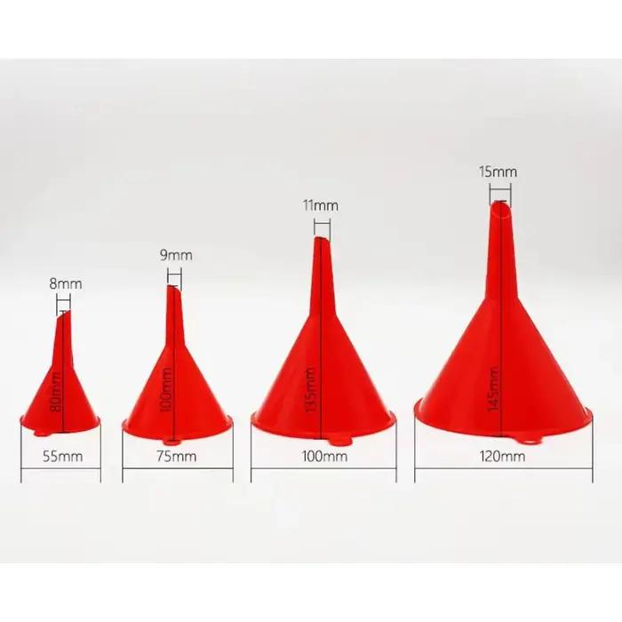 Ensemble d'entonnoirs en plastique sans BPA de 4 pièces pour la cuisine et l'automobile occasions spéciales