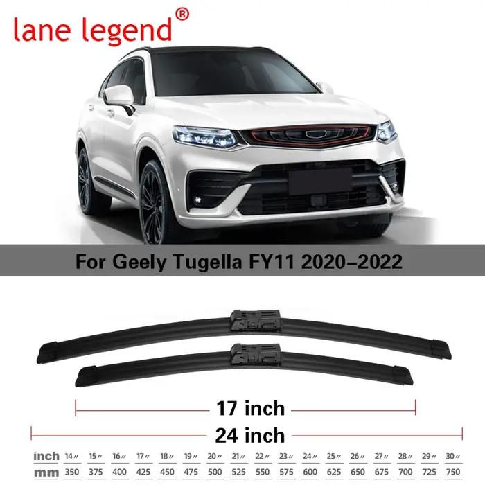 Lames d'essuie-glace de voiture pour Geely Tugella FY11, accessoires de voiture, pare-brise avant, b