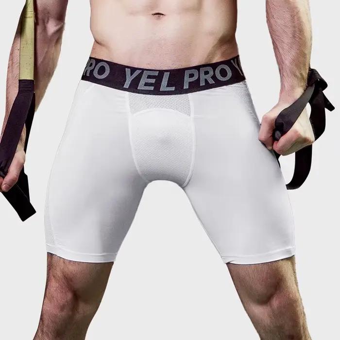 Short de sport pour hommes, Leggings de Compression à séchage rapide, pour entraînement de gymnastiq