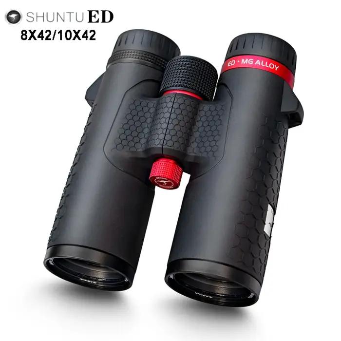 Jumelles professionnelles Shuntu ED 8x42/10x42 waterproof IPX7 - vision basse lumière chasse ornithologie