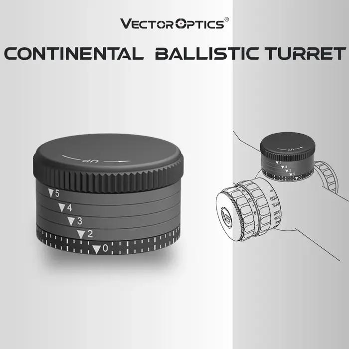 Lunette de chasse Vector Optics Continental série X6 X8 tourelle balistique alliage aluminium montage