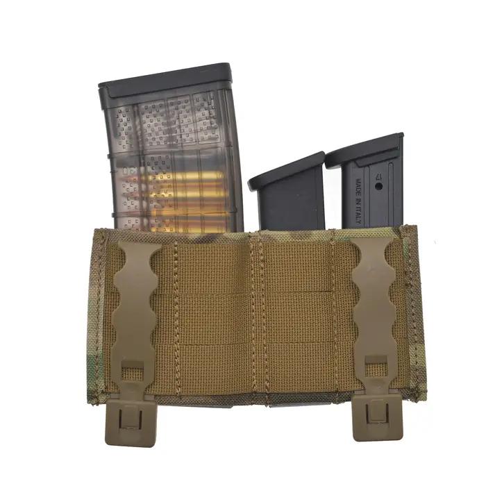 Poseidon Defense FAST 9mm + 9mm + 5.56 Triple Magazine Pouch Mag Carrier Molle Belt Ammo Holster pou