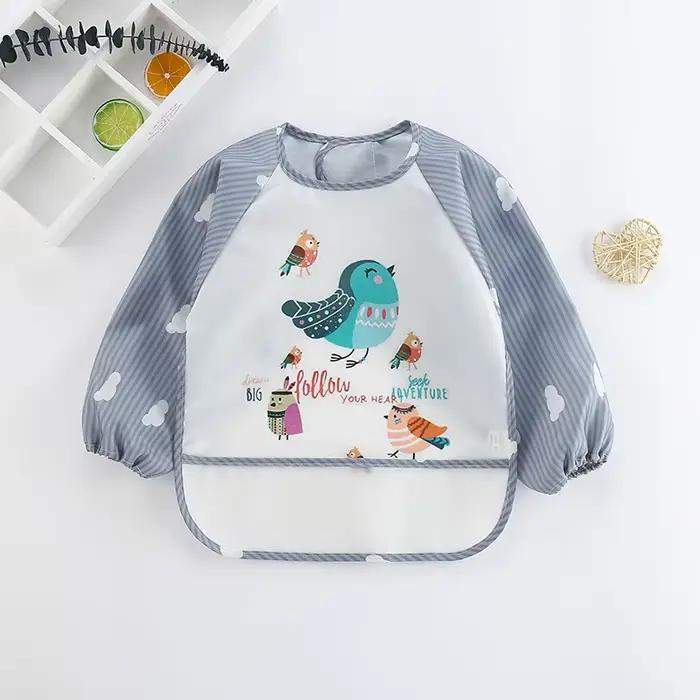 Bavoirs imperméables pour bébé de 0 à 3 ans, joli dessin animé coloré, pour nourrissons, manger des