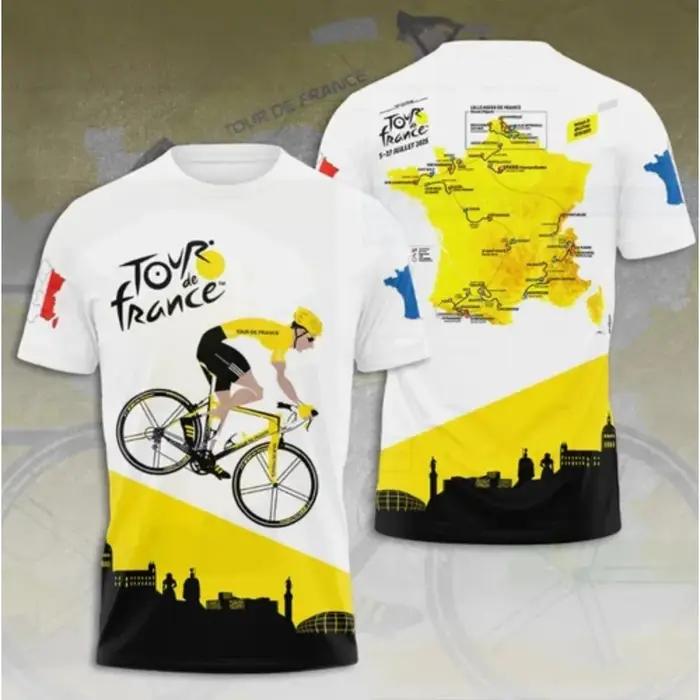 T-shirts imprimés 3D Tour de France 2025 – Collection Été 2025