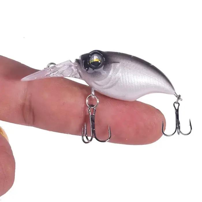 Leurre flottant en plastique avec crochets, appât Élidéal pour la pêche au brochet ou au bar, 5.8cm,