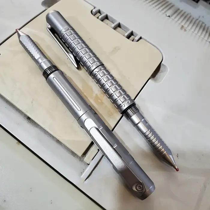 EDC – Mini stylo tactique en alliage de titane, avec écriture professionnelle, outils EDC portables