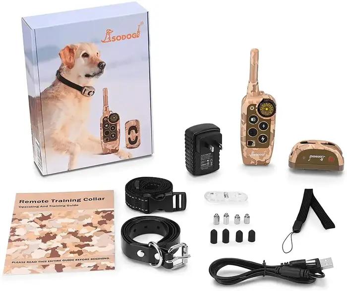 Collier de dressage pour chien CC-PetPulse, anti-aboiement, télécommande électronique, étanche, portée 2000 pieds, collier de dressage et de répulsion pour chien