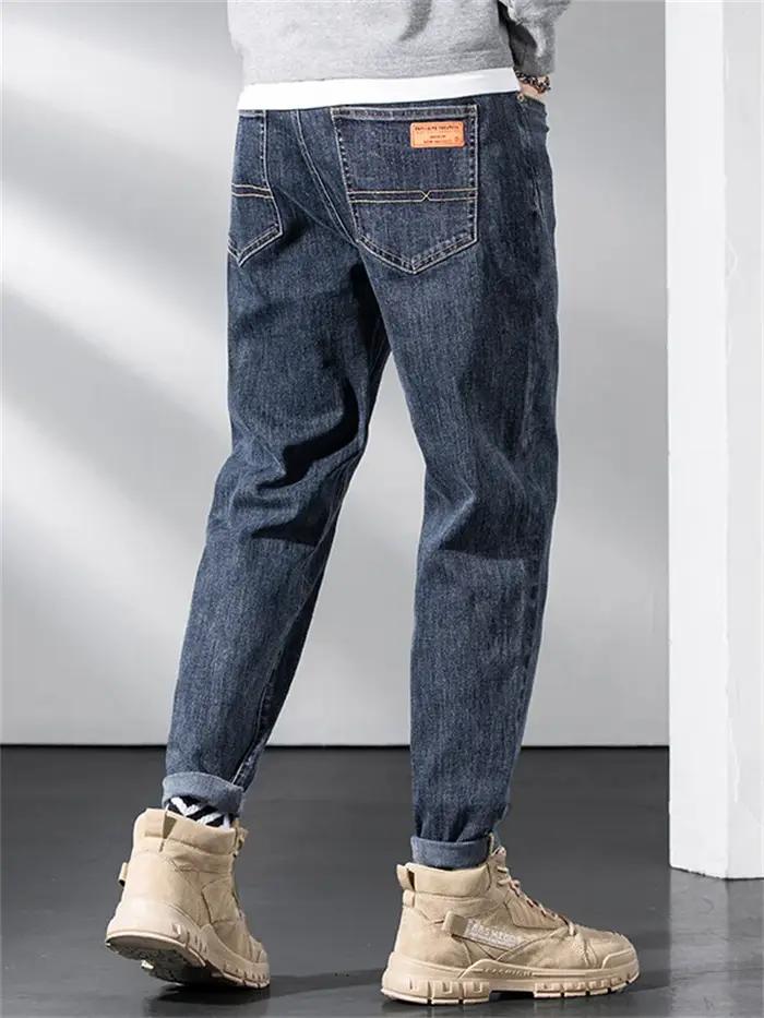 Hommes sarouel jean ample Baggy décontracté Joggers Hip Hop Denim pantalon Camouflage Patchwork Streetwear