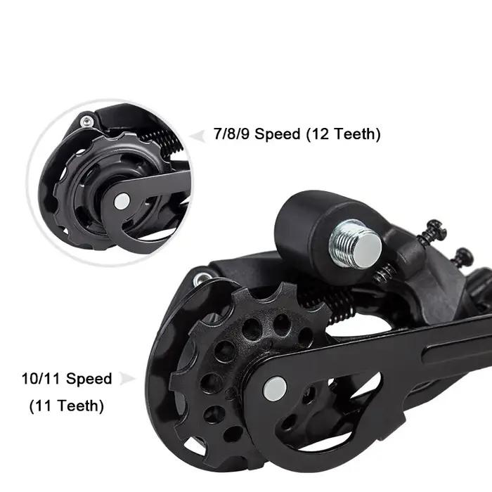 Dérailleur arrière de vélo vtt 7 8 9 10 11 vitesses, pièces de rechange, haute résistance, système 7