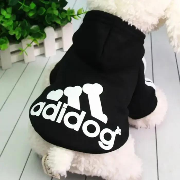 LETVIA chiens sweat à capuche avec lettres automne hiver animal de compagnie manteau chaud pour chie