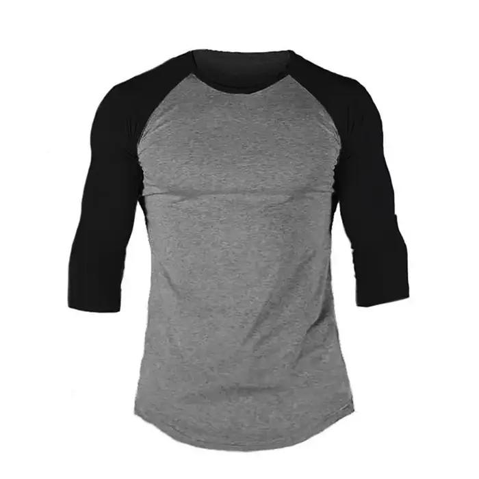 Chemise de Fitness à manches trois quarts pour hommes