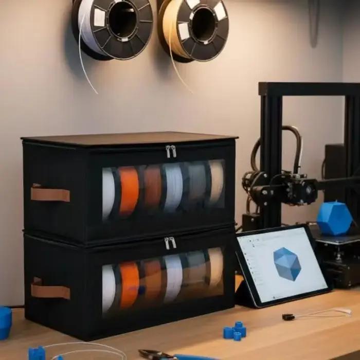 Sac de rangement pour filament - Conteneurs de stockage de filament pour imprimante 3D, support pour accessoires d'impression 3D pour la maison, le bureau, l'atelier