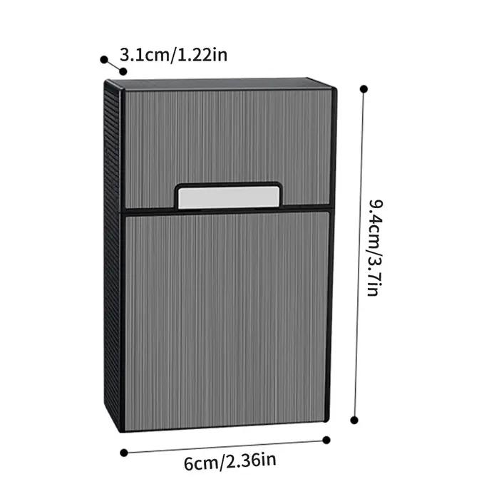 Étui à cigarettes en plastique beige avec boîte de rangement pour tabac pour fumeurs élégants occasions spéciales et quotidiennes
