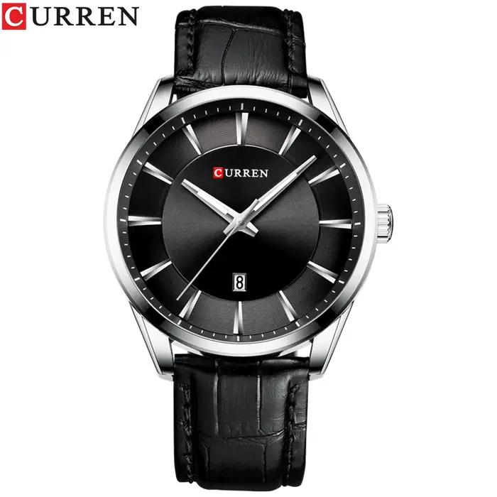 Montre homme CURREN quartz cuir - Marque luxe affaires bracelet cuir reloj hombres horloge poignet