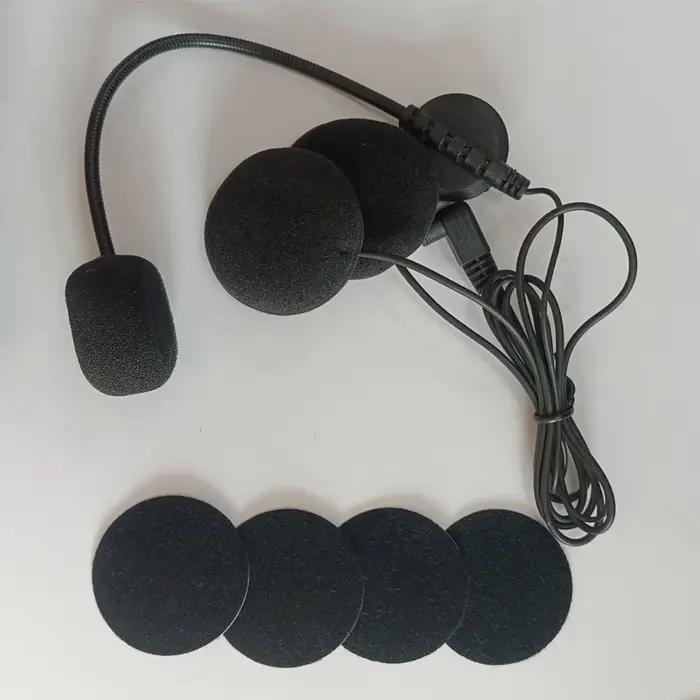 Microphone et haut-parleur 3,5 mm Ejeas V6 Pro V4 avec clip métallique pour casque de moto Vnetphone