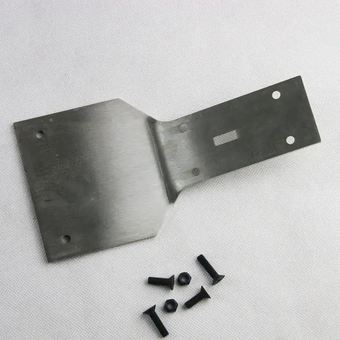 Pare-chocs de plaque de châssis de dérapage avant d'acier inoxydable pour camion Buggy Rovan HPI Rof