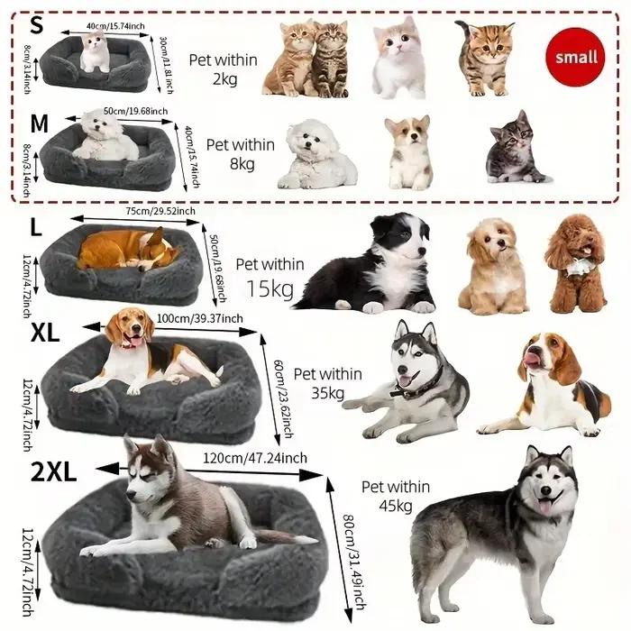 Lit apaisant pour chien S M L XL XXL
