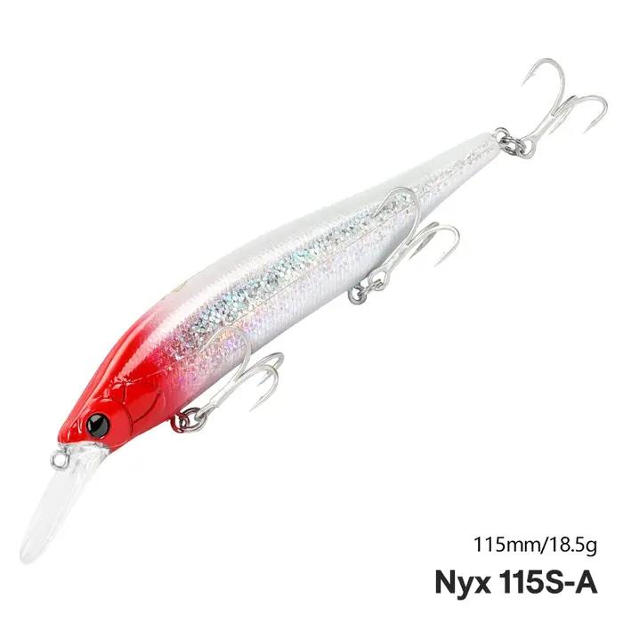 Leurre de pêche NYX 115S Sinking Minnow Tsurinoya pour pêcheurs de bateau plage lac rivière océan