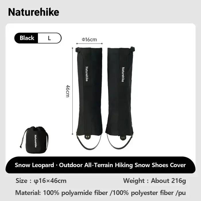 Naturehike – guêtres chauffe-jambes imperméables pour chaussures d'escalade