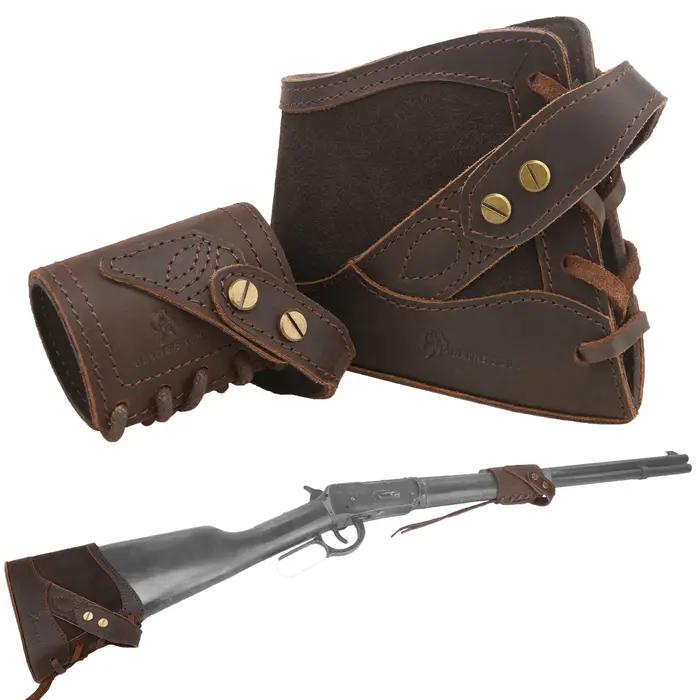 WAYNE'S DOG 1 ensemble cuir sans perceuse fusil pistolet harnais crosse recul Pad protecteur