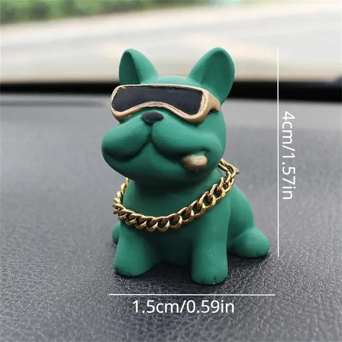 Ornements de voiture bouledogue résistants à l'usure